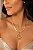 Choker - CHOKER GARGANTILHA FITA ITALIANA  35+5CM EXTENSOR + PING ARVORE FELIC 18K - Imagem 3