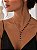 Colar - CHOKER MISTO ELO PORTUG + CORDÃO ONIX 40CM - Imagem 2