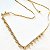 Choker - CHOKER NAVETE EM ZIRCONIAS 5X3 mm 30+10CM EXTENSOR 18K - Imagem 1