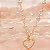 Conjunto - CL MINI PEROLAS  PING CORAÇÃO CRISTAL 40CM - Imagem 1