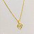 Conjunto - CONJ 2 PÇ GARG CADEADO 45 +PINGENTE DOBLE CORAÇÃO CRAV ZIRC - Imagem 1