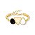 BRACELETE ARO LARGO 3 PEDRAS NATUR OPALA MAR/SELEN - Imagem 1