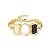 BRACELETE ARO LARGO 3 PEDRAS NATUR OPALA MAR/PIRIT - Imagem 1