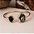BRACELETE ARO  2 PEDRAS NATUR OPALA MAR/SELEN - Imagem 1