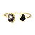 BRACELETE ARO  2 PEDRAS NATUR OPALA MAR/SELEN - Imagem 2