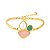 BRACELETE ARO  2 PEDRAS NATUR OPALA MAR/SELEN - Imagem 2