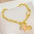 PULSEIRA COM PINGENTE CORAÇÃO AMOR E PONTO DE LUZ - Imagem 1