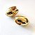 Brinco - BRINCO DUPLADO OVAL COM FECHO CLIC 24X15mm - Imagem 1