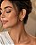 BRINCO FOLHAS SOBREPOSTAS  COM PONTO  ZIRCONIA 3mm - Imagem 1