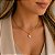 CHOCKER ELOS FOLHAS E ZIRCONIA ÚNICA CORAÇÃO - Imagem 1