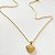 Conjunto - CONJUNTO 2 PÇ GARG CADEADO 40CM E PING CORAÇÃO PEDRA FAKE 18K - Imagem 1