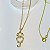Conjunto - CONJ 2PÇ CORRENTE CADEADO 45CM + PING PET COM CORAÇÃO CRAV ZIRC - Imagem 1