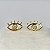 Brinco - BRINCO OLHO GREGO C IRIS ZIRCONIA 4mm - Imagem 1