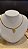 CONJ 2 PÇ CHOKER ARO MALHEÁVEL E PING ELOS CHATO U - Imagem 1
