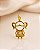 PINGENTE MENINA C/VESTIDO CRAV - Imagem 2