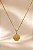 CONJ 2PÇ GARG CARTIER 60CM AÇO DOURADO E PING MEDA - Imagem 2