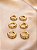 BRINCO ARGOLA TRIO GOTA CRAVEJADA ZIRCONIA - Imagem 1
