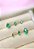 BRINCO TRIO FIXO ZIRCONIA GOTA VERDE - Imagem 2