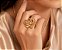 ANEL LUXO FLOR COM AROS CRAVEJADOS DE ZIRCONIA - Imagem 2