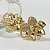 ANEL LUXO FLOR COM AROS CRAVEJADOS DE ZIRCONIA - Imagem 4