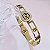 BRACELETE AÇO DOURADO CHANNEL - Imagem 1