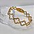 BRACELETE ARO TREVOS E CRAVEJ C CRISTAIS - Imagem 1