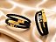 PULSEIRA MASCULINA COURO C DETALHES DOURADOS - Imagem 1