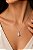 CONJ PRATA 2PC GARG CAD E PING EM ZIC CRAVEJ - Imagem 2