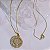 Conjunto - CONJ 2PÇ CORDÃO 45CM + PING MANDALA COM ZIRC E NAVETE - Imagem 1