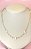 CHOKER ESFERAS E BORBOLETAS PEROLISADAS 40+5CM - Imagem 1