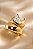 ANEL LUXO ARO OVAL COM ZIRC QUADRADA N19 - Imagem 1