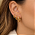 BRINCO TRIO ARGOLA CRAVEJADA ZIRCONIA REDONDAS - Imagem 2