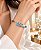 BRACELETE ARO CRUZADO E CRISTAIS NAVETE - Imagem 2