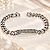 BRACELETE COM CHAPA CRAV ZIRCONIA 20CM - Imagem 1
