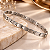 BRACELETE MASCULINO SETAS FOSCO E BRILHO AÇO 22CM - Imagem 1