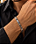 BRACELETE MASCULINO SETAS FOSCO E BRILHO AÇO 22CM - Imagem 3