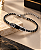 BRACELETE ONIX AÇO E DETALHE GRAFITTI 22CM - Imagem 1