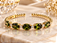 BRACELETE ZIRC RETANG VERDE CITRICO E PONTO D LUZ - Imagem 1