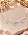 CHOKER MELINDROSA EM PEROLAS BRANCAS C/PING ZIRCON - Imagem 1