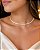 CHOKER NAVETE EM ZIRCONIAS 5X3 mm 30+10CM EXTENSOR - Imagem 1