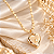Conjunto - CJ 02 PÇ CHOKER PONTINHOS E PING RELICÁRIO CORAÇÃO - Imagem 1