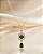 COLAR 40CM LUXO PEDRAS VERDE CRAV ZIRC - Imagem 3