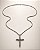 Conjunto - COLAR ELO QUADRADO COM PING CRUZ - Imagem 1