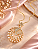 Conjunto - COLAR FIO VENEZ COM PINGENTE LUXO CRAV EM ZIRCONIA ROSE - Imagem 1