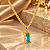 Conjunto - CONJ 2 PÇ GARG + PING RETANG AGUA MARINHA E CRAV ZIRC - Imagem 1