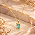 Conjunto - CONJ 2 PÇ GARG CADEADINHO 45+ PING RETANG AGUA MARINHA E CRAV ZIRC - Imagem 1