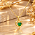 Conjunto - CONJ 2 PÇ VENEZ 38CM+ PINGENTE CORAÇÃO ZIRC VERDE ESMERALDA - Imagem 1