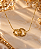 Conjunto - CONJUNTO 02 PEÇAS GARGANTILHA VENEZIANA COM ESTENSOR E PINGENTE FIXO ELOS CIRCULOS DIAMANTADOS 18K - Imagem 1