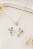 CONJ PRATA 3 PC CORDAO VENEZ PING ZIRC CORACAO R B - Imagem 1