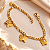 PULSEIRA 3X1 COM 4 BERLOQUE BORBOLETAS FECHO LAGOS - Imagem 1